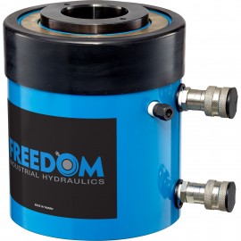 Freedom Hydraulics SHD1003 Hydraulic Cylinder, double acting, hollow hole, 100-ton, 3.00" stroke-