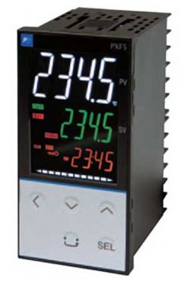 Fuji PXF5ABA2-FVYA1 PXF5 Digital Temperature Controller, 2 Point Alarm, 1/8 DIN-