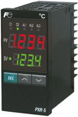 Fuji Electric PXF5ABA2-0V1A1 Fuzzy Logic Controller 1/8 DIN, T/C (&amp;deg;C), Relay, 100-240 VAC-
