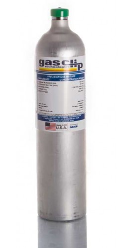 Gas Clip SGC-O2-60 O&amp;#8322; Calibration Gas Cylinder, 18% O&amp;#8322;, 15.85 Gal-