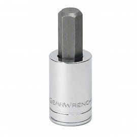 GearWrench 80165 &amp;frac14;&amp;quot; Drive Hex Bit Metric Socket, 5 mm fastener-