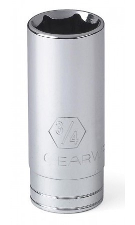 GearWrench 80366 &amp;frac38;&amp;quot; Drive 6-Point Deep SAE Socket, <sup>7</sup>&amp;frasl;<sub>16</sub>&amp;quot;, alloy steel-