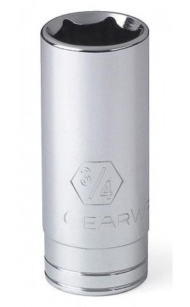 GearWrench 80390 &amp;frac38;&amp;quot; Drive 6-Point Deep Metric Socket, 8 mm-