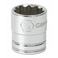 GearWrench 80499 &amp;frac38;&amp;quot; Drive 12-Point Standard SAE Socket, <sup>7</sup>&amp;frasl;<sub>16</sub>&amp;quot;-