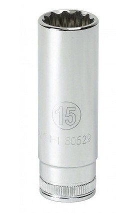 GearWrench 80514 &amp;frac38;&amp;quot; Drive 12-Point Deep SAE Socket <sup>9</sup>&amp;frasl;<sub>16</sub>&amp;quot;, alloy steel-