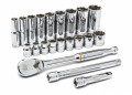 GearWrench 80557 &amp;frac38;&amp;quot; Drive 6 &amp; 12-point Standard &amp; Deep SAE Mechanics Tool Set, 21-piece-