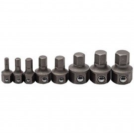 GearWrench 81550 Hex Ratcheting Wrench Insert Bit Set, Metric, 8-piece-