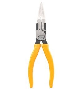 Gearwrench 82177 Pitbull Dipped Handle Long Nose Pliers-