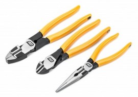 Gearwrench 82202-06 Pitbull Dipped Handle Electrician's Plier Set-