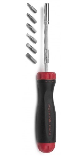 GearWrench 82781 Ratcheting GearDriver Screwdriver Set, 7-piece-