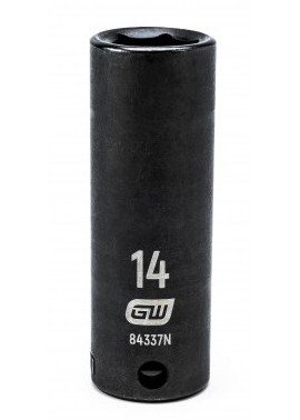GearWrench 84337N &amp;frac38;&amp;quot; Drive 6-Point Deep Impact Metric Socket, 14 mm-