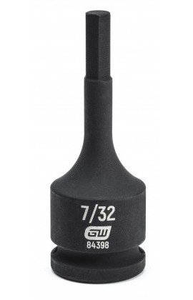 GearWrench 84398 &amp;frac38;&amp;quot; Drive Hex Bit Impact SAE Socket, <sup>7</sup>&amp;frasl;<sub>32</sub>&amp;quot;-