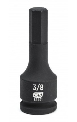 GearWrench 84401 &amp;frac38;&amp;quot; Drive Hex Bit Impact SAE Socket, &amp;frac38;&amp;quot;, chrome molybdenum alloy-