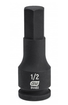 GearWrench 84403 &amp;frac38;&amp;quot; Drive Hex Bit Impact SAE Socket, &amp;frac12;&amp;quot;-