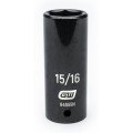 GearWrench 84555N &amp;frac12;&amp;quot; Drive 6-Point Deep Impact SAE Socket, <sup>15</sup>&amp;frasl;<sub>16</sub>&amp;quot;-