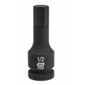 GearWrench 84636 &amp;frac12;&amp;quot; Drive Hex Bit Impact SAE Socket, &amp;frac12;&amp;quot;-