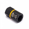 GearWrench 84764 &amp;frac38;&amp;quot; Drive Bolt Biter Impact Extraction Socket with &amp;frac12;&amp;quot; fastener-