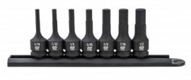 GearWrench 84913 &amp;frac38;&amp;quot; Drive Hex Bit Impact SAE Socket Set, 7-piece-