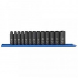 GearWrench 84914N Metric Socket Set, 3/8" drive, 13-piece deep impact-