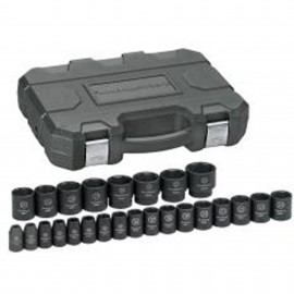 GearWrench 84933N Impact Socket Set, 1/2" drive, 8 to 36 mm-