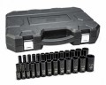 GearWrench 84949N &amp;frac12;&amp;quot; Drive 6-Point Deep Impact SAE/Metric Socket Set, 27-piece-