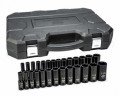 GearWrench 84949N &amp;frac12;&amp;quot; Drive 6-Point Deep Impact SAE/Metric Socket Set, 27-piece-