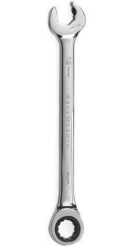 GearWrench 85512D 12 Point Open End Ratcheting Combination Wrench,  12mm-
