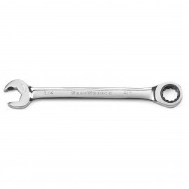 GearWrench 85517 12 Point Open End Ratcheting Combination Wrench, 17 mm fastener-