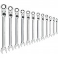 GearWrench 85698 Gear Wrench Set, 8 to 19 mm, 12-Piece, Extra Long-