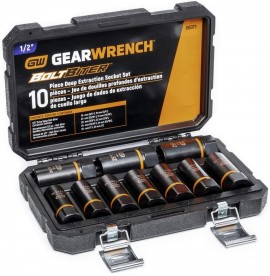 Gearwrench 86071 Drive Bolt Biter Deep Extraction Socket Set, 0.5&amp;quot;-