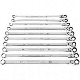 GearWrench 86126 Ratcheting Wrench Set, 10-Piece, Metric-