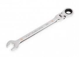 Gearwrench 86714 90-Tooth 12-Point Flex Head Ratcheting Combination Wrench, 14 mm-