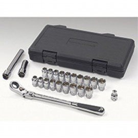 GearWrench 893823 Pass Thru Ratchet Set, 23-Piece, SAE/Metric-