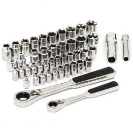 GearWrench 8946 Pass-Thru Tool Set, ¼" and 3/8" Drive, 46-piece-