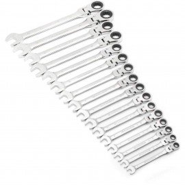 GearWrench 9902D Flex Ratcheting Wrench Set, Metric, 16-piece-