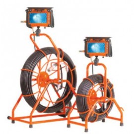 General Pipe Cleaners SL-GXP-D X-Pod Plus Mini Sewer Camera with Self-Leveling Color Camera, 200' Push Rod and Pipe Locator-