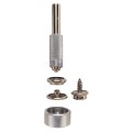 General Tools 1267 Screw Snap Fastener Kit with 6 sets of screw fasteners and 2-piece setting tool-