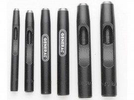 General Tools 1280ST Six-piece Hollow Steel Punch Set with forged steel body-