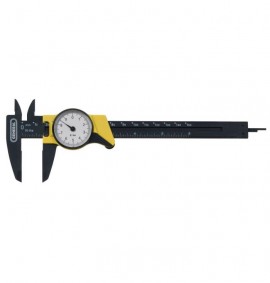 General Tools 144MM Dial Caliper with metric readout, plastic, 150 mm-