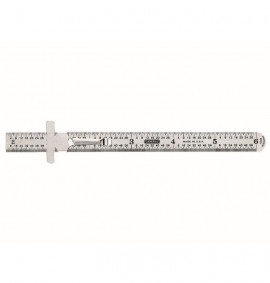 General Tools 300/1 Precision Flexible Ruler, steel, 6&amp;quot;-
