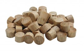 General Tools 313038 3/8" Flat Head Oak Plugs, 50-packs-