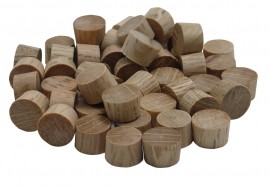 General Tools 314038 3/8" Round Head Oak Plugs, 50-packs-