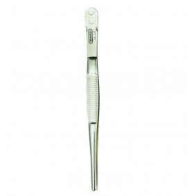 General Tools 403 Tweezer with blunt serrated tip-