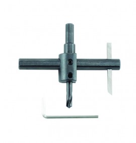 General Tools 5B Heavy-Duty Adjustable Circle Cutter, 3/8&amp;quot; shaft, 1 to 6&amp;quot;-