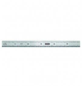 General Tools 676 Precision Ruler with 4R graduations, rigid steel, 6&amp;quot;-