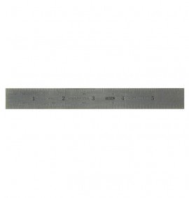 General Tools 678MED Precision Ruler with 4R graduations, rigid steel, 6&amp;quot;/150 mm-