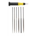 General Tools 707476 6-piece Chromium Alloy Steel Needle File Set, 5-1/2&quot; length-