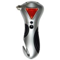 General Tools 7902 4-in-1 Car Escape Tool with window breaker, seat belt cutter, flashing hazard light, LED flashlight-