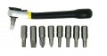 General Tools 80075 9-Piece Ratcheting Offset Screwdriver Set with 72 tooth rotation and instant reverse-