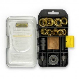 General Tools 81264 Multi-Size Grommet Kit for tarp repair, reinforcing canvases, and fabric rings-